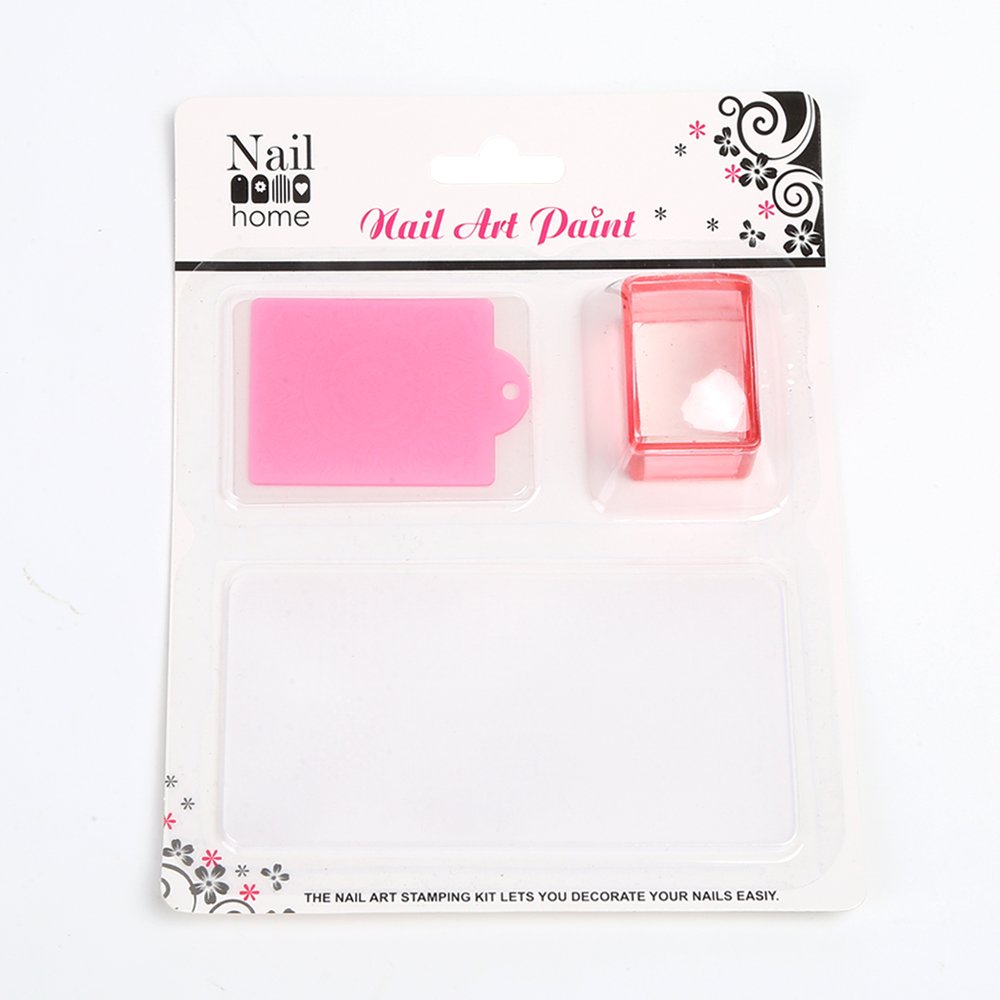 Hot Sale 6x12cm Transparent Matte Silicone Nail Art Stamper Kit Manicure Seal Stamp