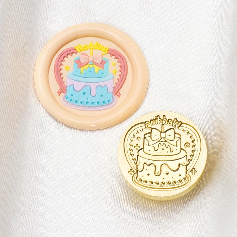 Factory Price Wedding Series Wedding Dress Party Hand Tied Bouquet Estheticism Wax Seal Stamp Head