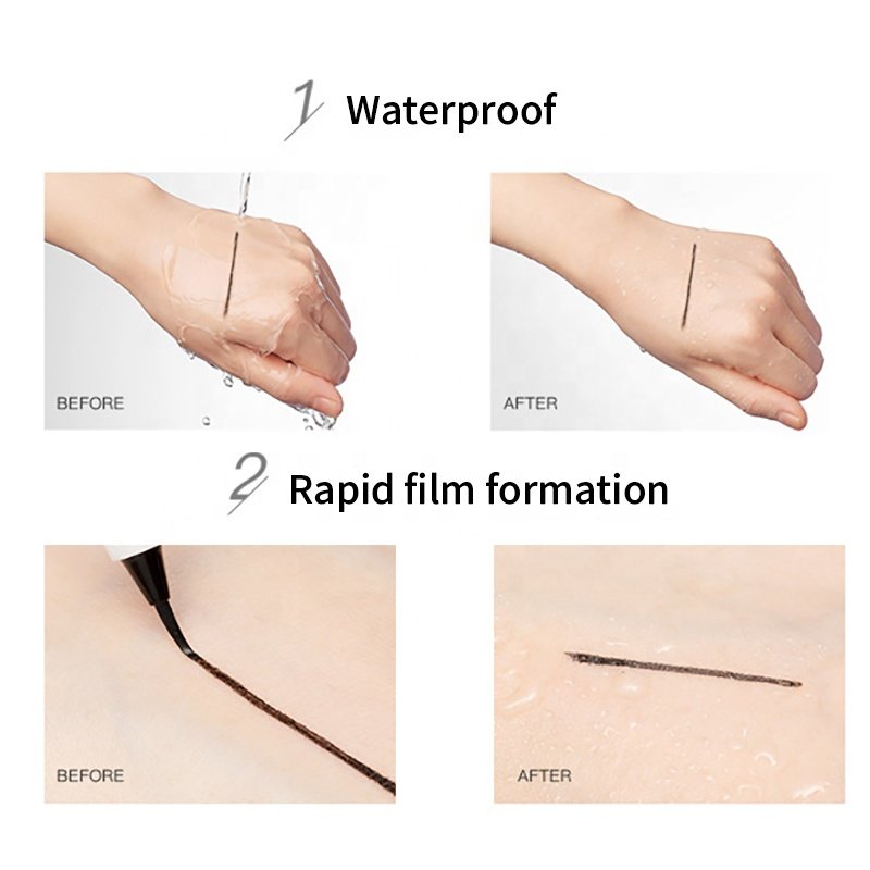 Eye Liner Professional Makeup Double Ends Waterproof Vegan Eyeliner With Stamp