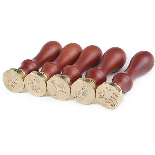 Wholesale wax seal stamp with custom logo sticker for packing decoration gifts or invitation custom wax seal stamp