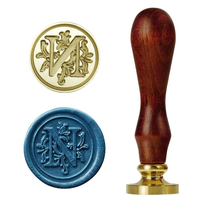 Wholesale wax seal stamp with custom logo sticker for packing decoration gifts or invitation custom wax seal stamp