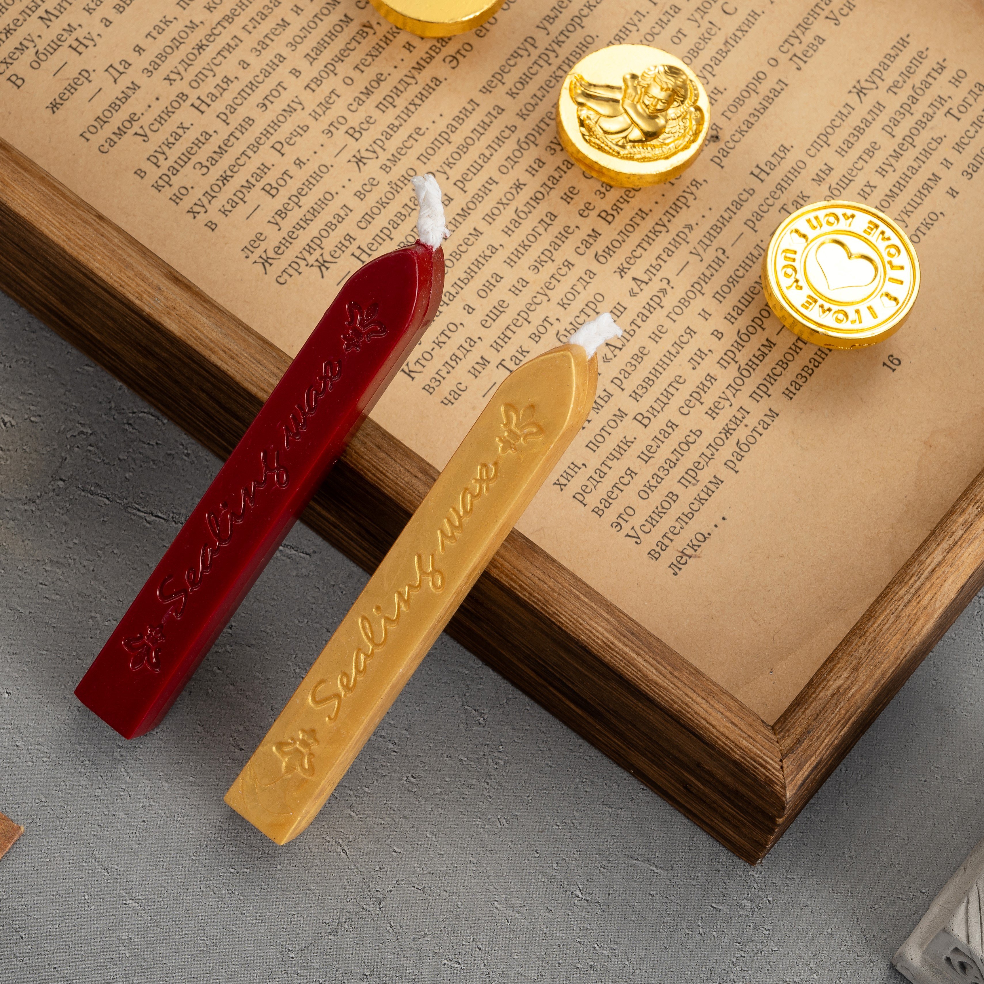 High Quality Wax Seal Stamp Set Kit With Seal Wax Stick Replaced Stamps Birthday Gift Customized Logo Seal Stamp Wax