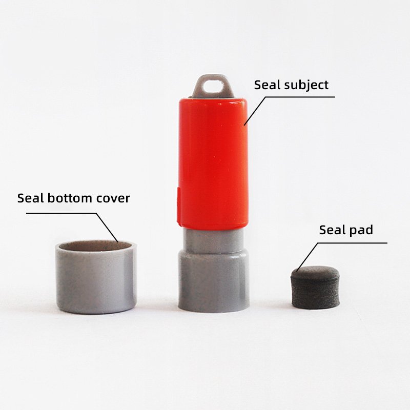 HA09 Self-Inking Stamp Circular Imprint Plastic Ink Pad for Office Use