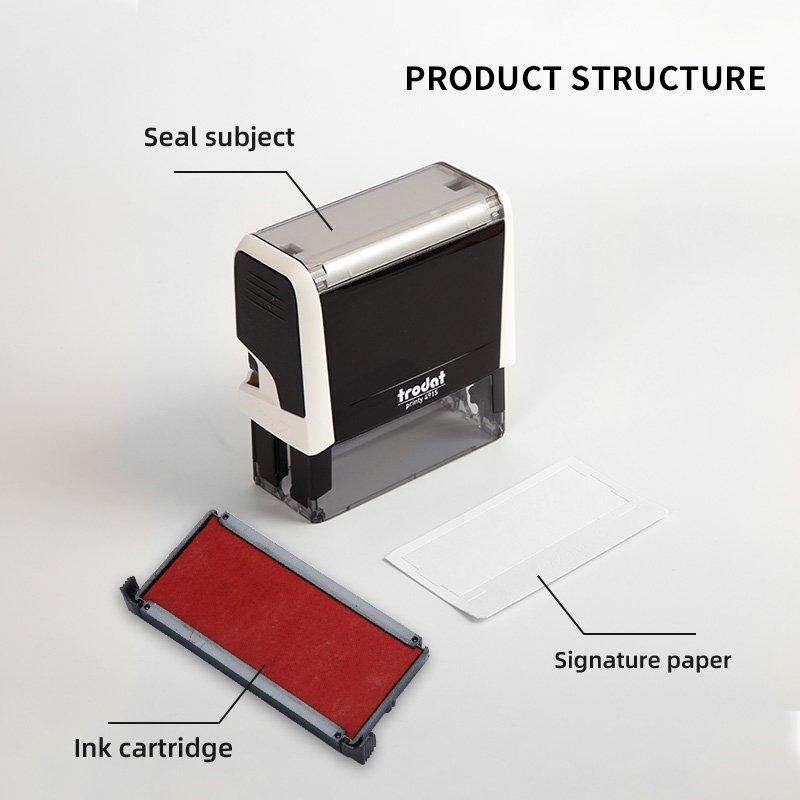 Tezhuoda produces office rubber stamps and plastic automatic ink stamps, with a variety of product specifications