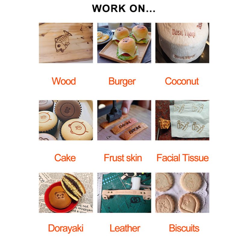 022 Copper Hot Brass Bread Stamp Iron Mold Heating Emboss Carving Brass Design Shoe Leather Copper Stamp Mold with loge
