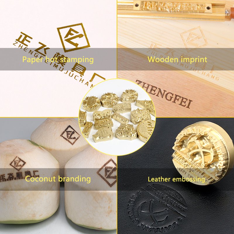 Custom Monogram Letter Gift Brass Letter Stamps Desire Tools Brand Iron Initial Personalized Leather Hot Stamping Machine Mold