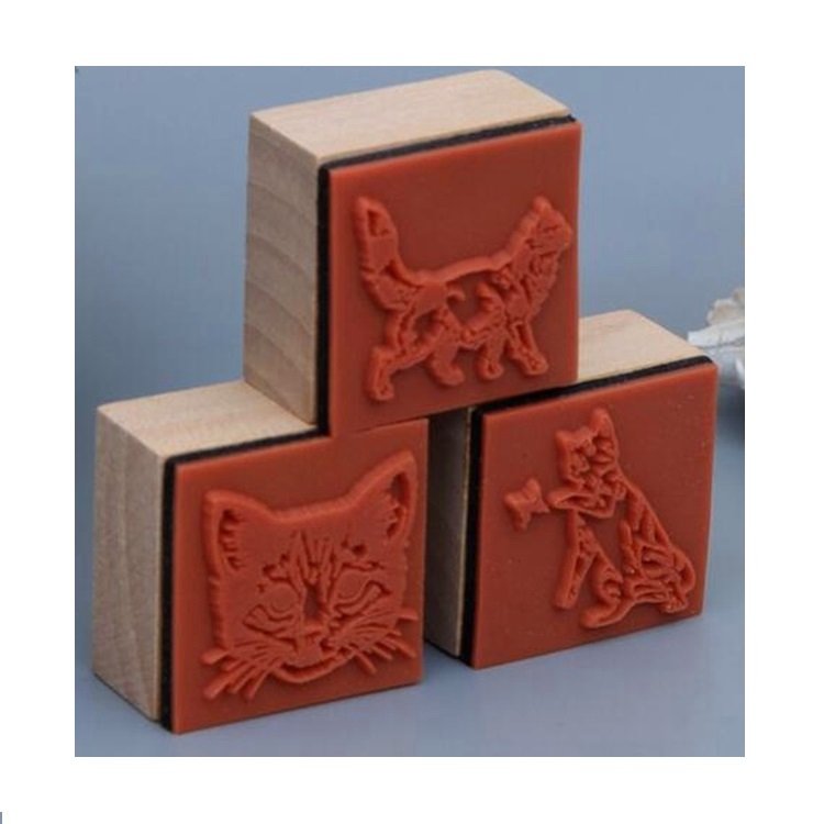 Custom Personalized Logo Decorative Scrapbook Rubber Stamp - Wooden Mounted for Kids' Gifts, Office, & Paper Albums