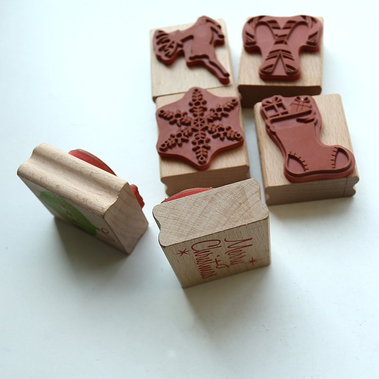 Custom Personalized Logo Decorative Scrapbook Rubber Stamp - Wooden Mounted for Kids' Gifts, Office, & Paper Albums