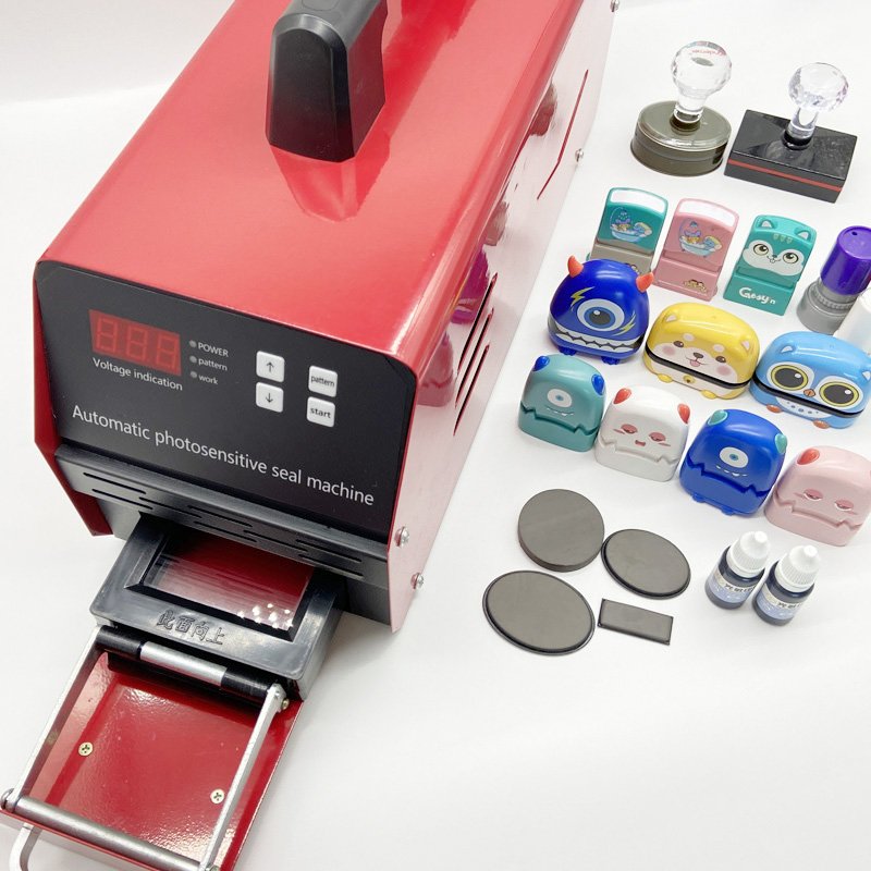 Factory price wholesale custom intelligent automatic photosensitive flash stamp making machine
