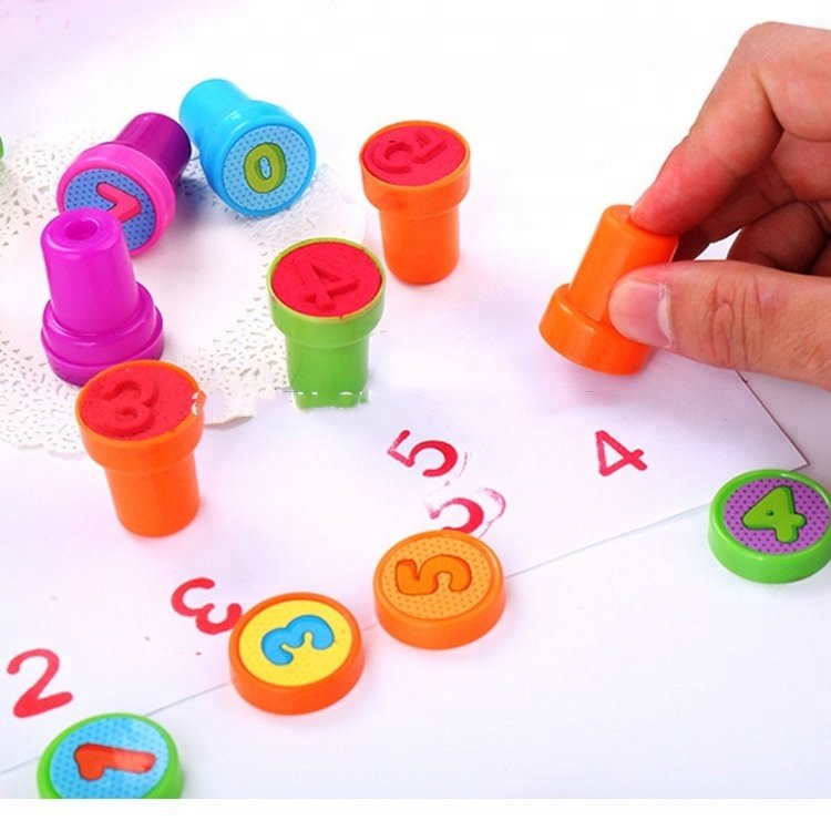 2019 new style custom toy stamp pre-ink simil face self inking stamps used for teacher stamp alphabet