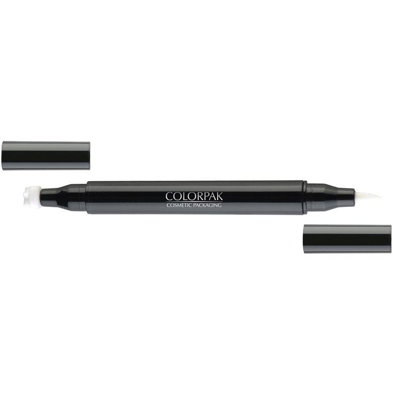 Double ended cosmetic empty liquid eyeliner pencil with custom eyeliner stamps tip eyeliner packaging