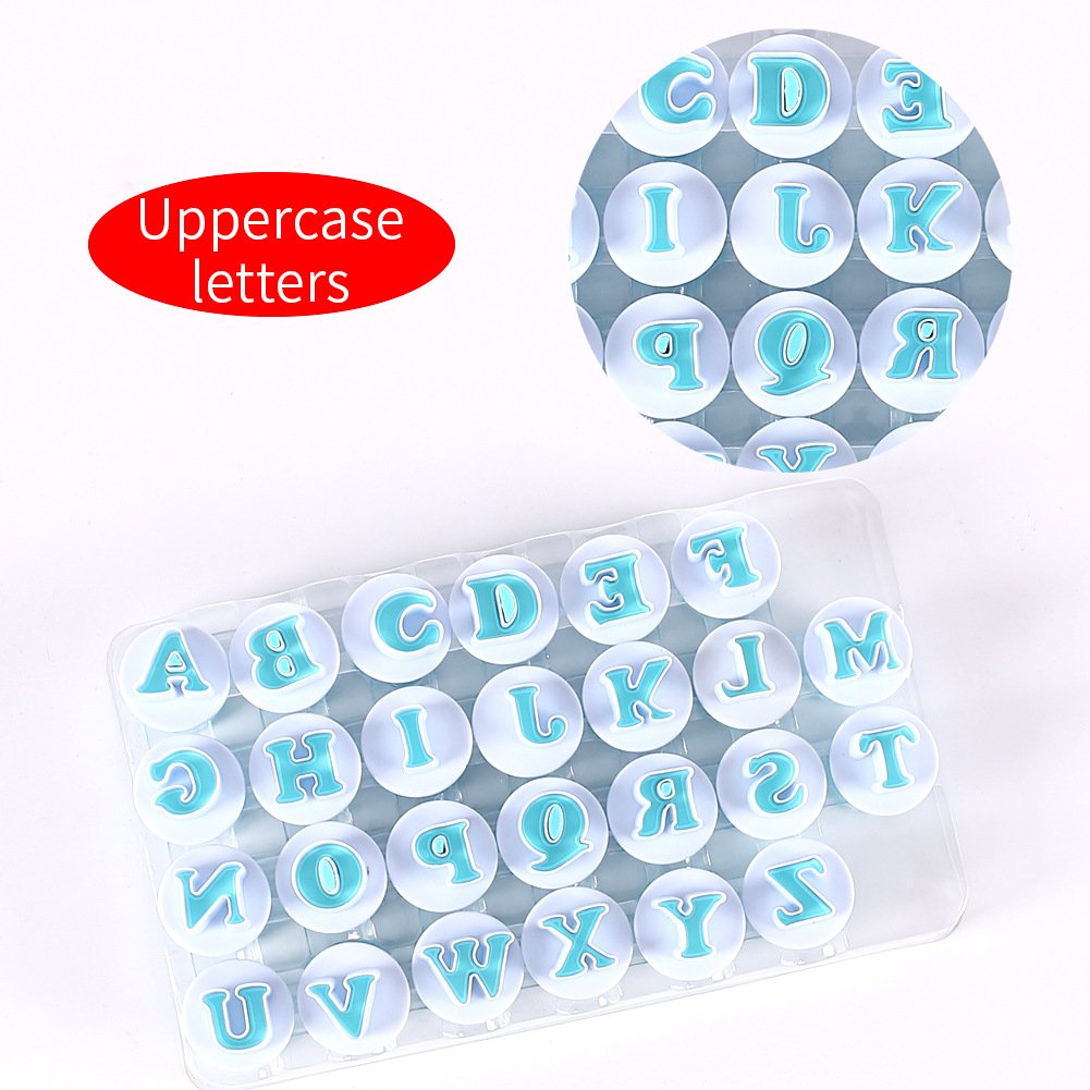 Letter And Number Stamp Cookie Cutters DIY Baking Cake Pastry Direct Embossing Spring Fondant Stamper Set