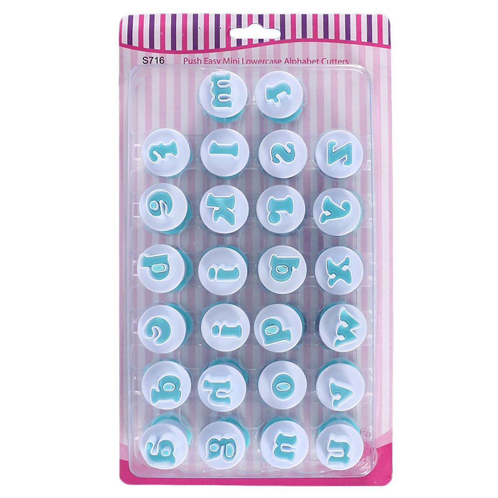 Letter And Number Stamp Cookie Cutters DIY Baking Cake Pastry Direct Embossing Spring Fondant Stamper Set