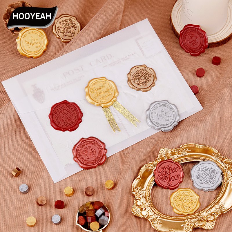 Customized logo wax seal stickers wedding invitation crafts stamps wine bottle seals self-adhesive wax seals/stickers wholesale