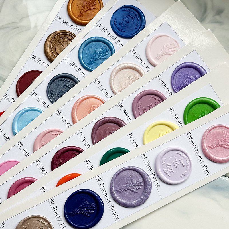 Self Adhesive Peel stick wax seal sticker impressions for Premium gift box