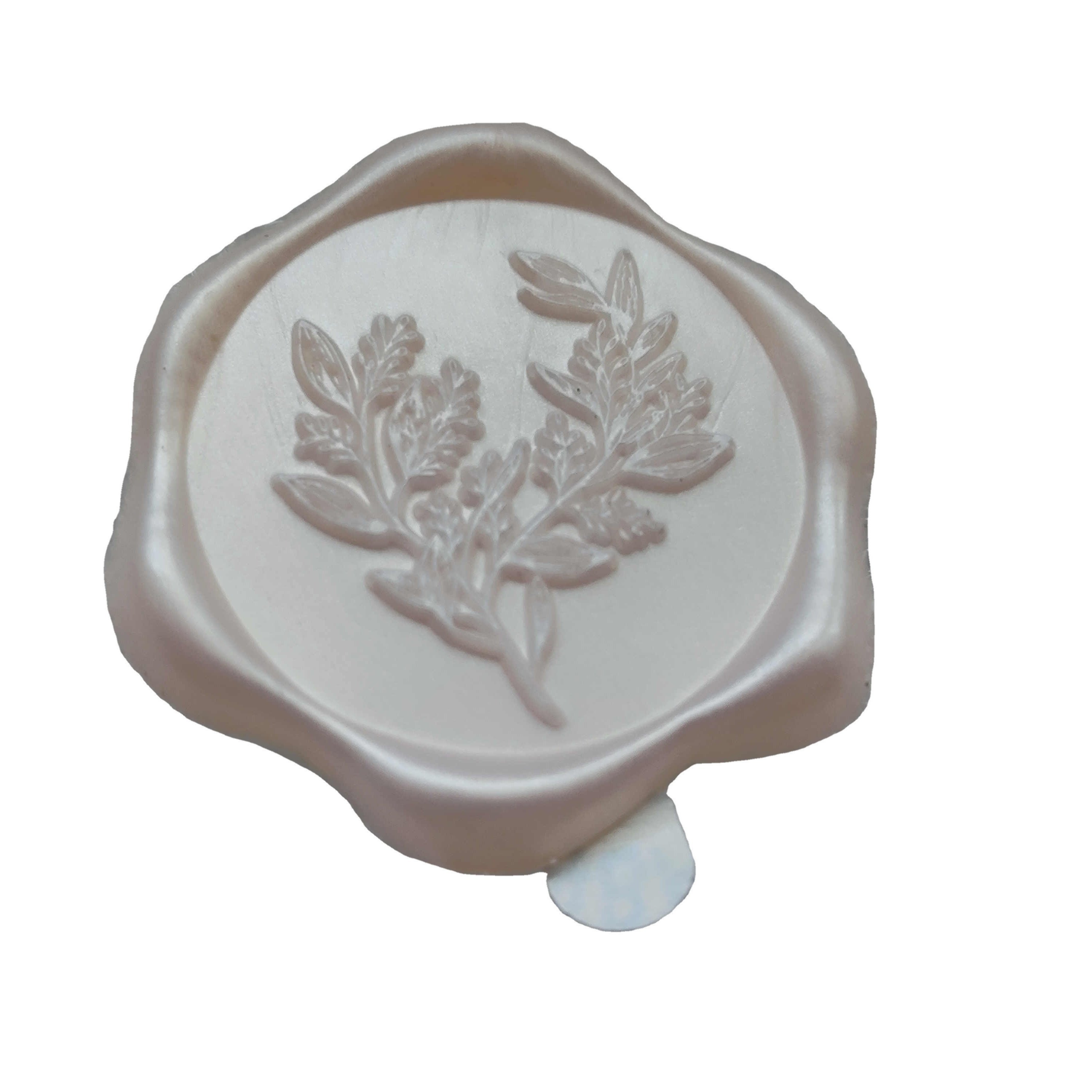 Self Adhesive Peel stick wax seal sticker impressions for Premium gift box