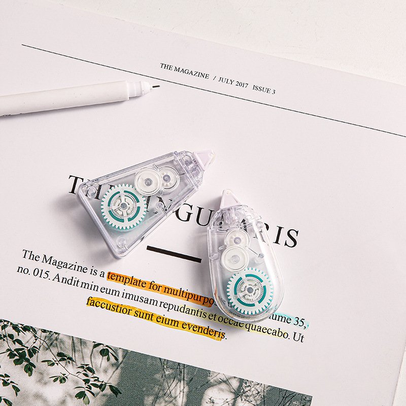 Mr. paper 2 designs /1 pcs Japanese Plastic Transparent Gradient Dot Glue Creative Minimalistic series for Diary Scrap Book kid