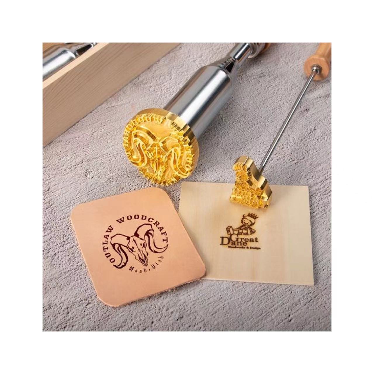 Hot Stamping LOGO Custom Leather Branding Leather stamp