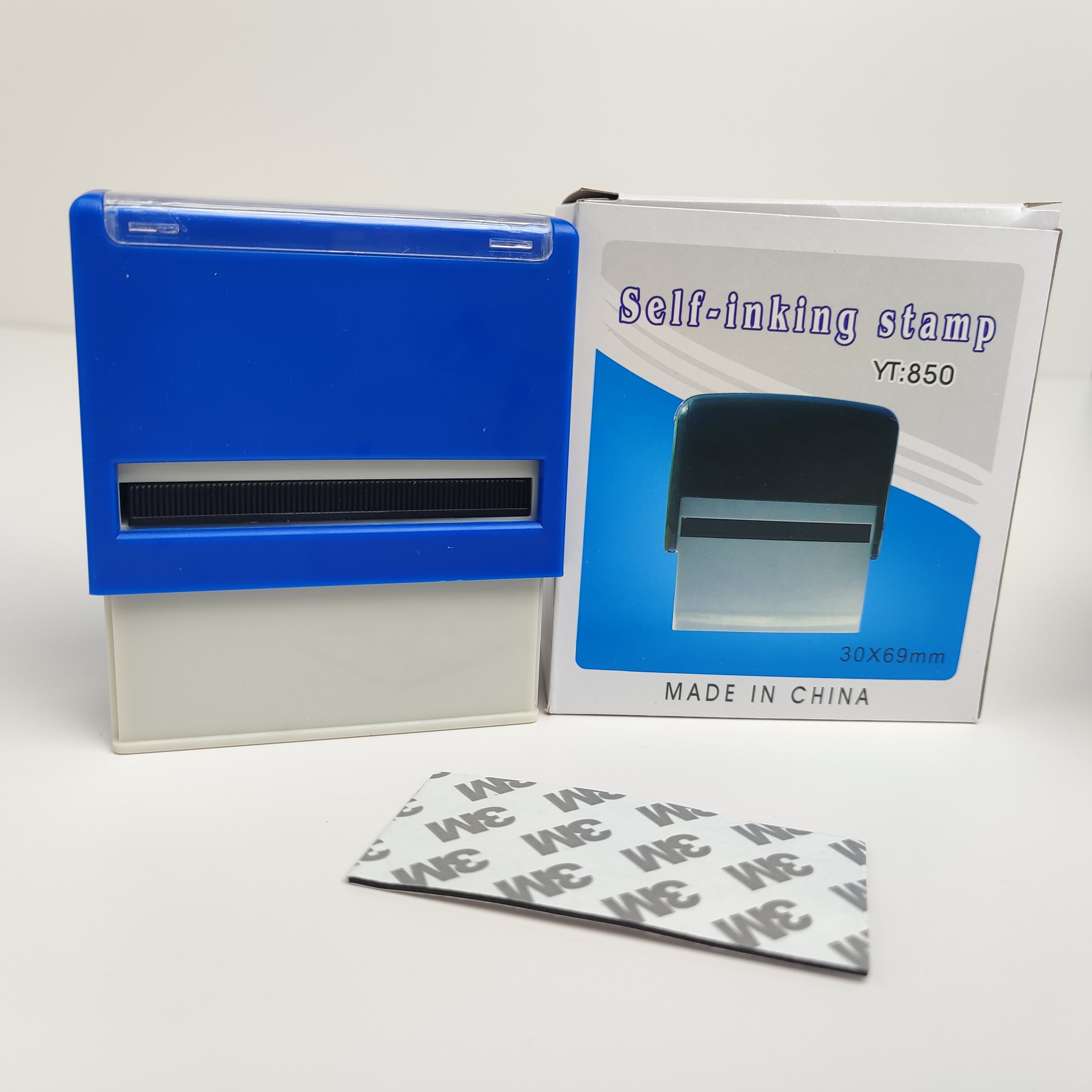 Custom Name Logo Rubber Office Teacher School Stamp Handle Personalized Self Ink Stamp