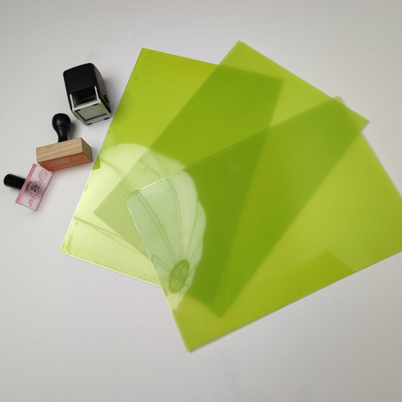 Water Wash Green Photo Polymer Resin Plate Plastic Sheet Resin Flexo Graphic Photo Polymer Plate For Making Rubber Stamps
