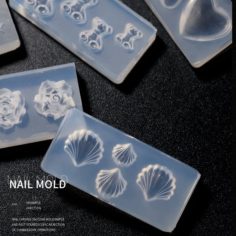 Best Selling 3D Manicure Nail Molds Kit Silicone Printing Template for Nail Supplies