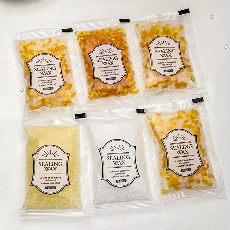 30g small bag mermaid tears transparent fire paint wax granules hand book adhesive paint sealing wax manufacturer wholesale