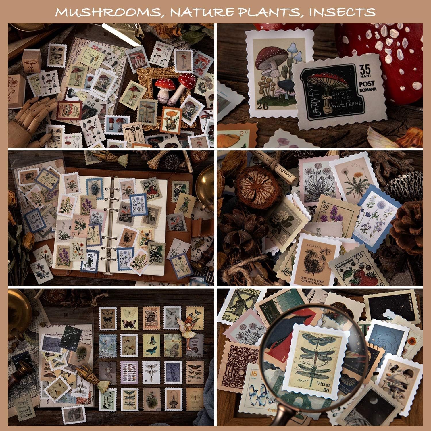 Vintage Postage Stamp Mailing Forever Sticker Postage Stamp for Scrapbooking