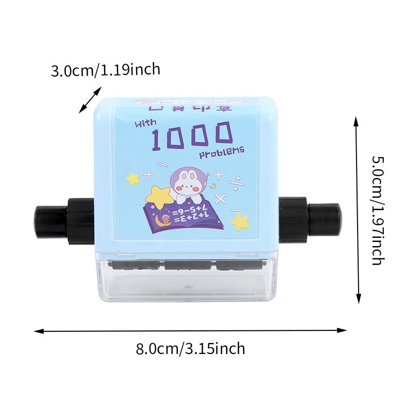 Kid toy three numbers or two numbers addition and subtraction within 100 pupil practice thousands of question roller math stamp