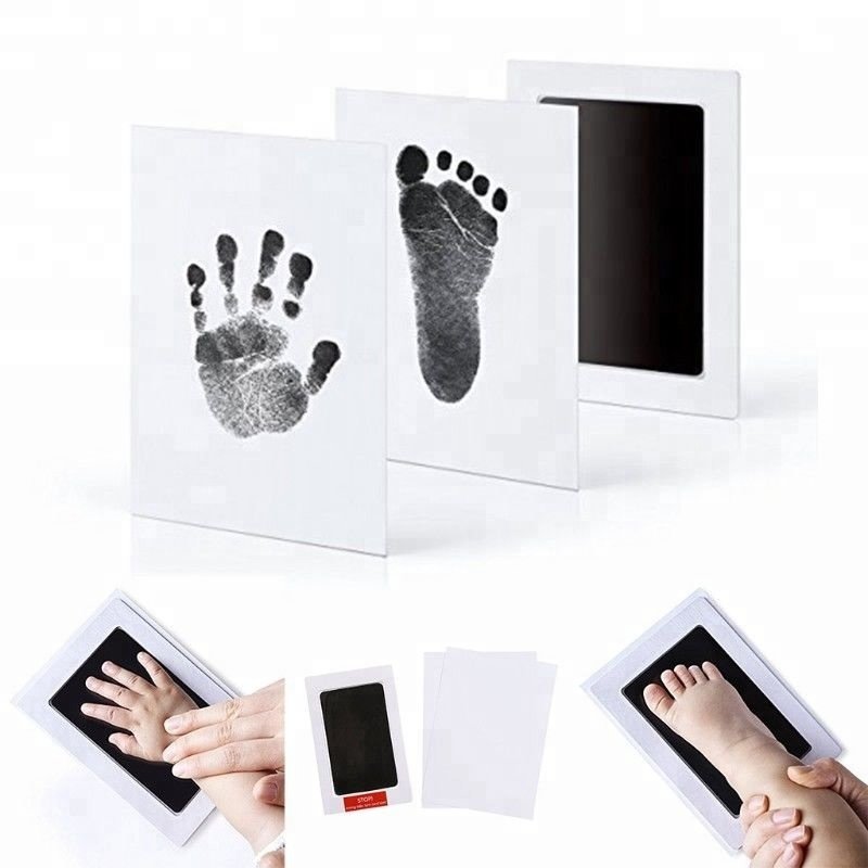 newborn baby inkpads, Non toxic clean touch ink pad, footprint inkless pad for baby photo frame kit