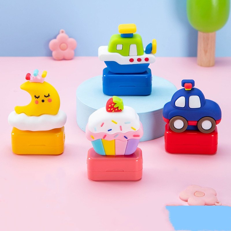 2024 Factory New Arrival Cute Cartoon Toy Kids Name Stamp Clothes Stamps