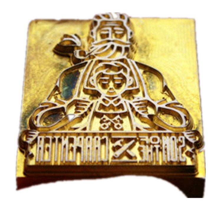 Chinese top sales 3cm*3cm customized hot stamp foil aluminum brass embossing stamping