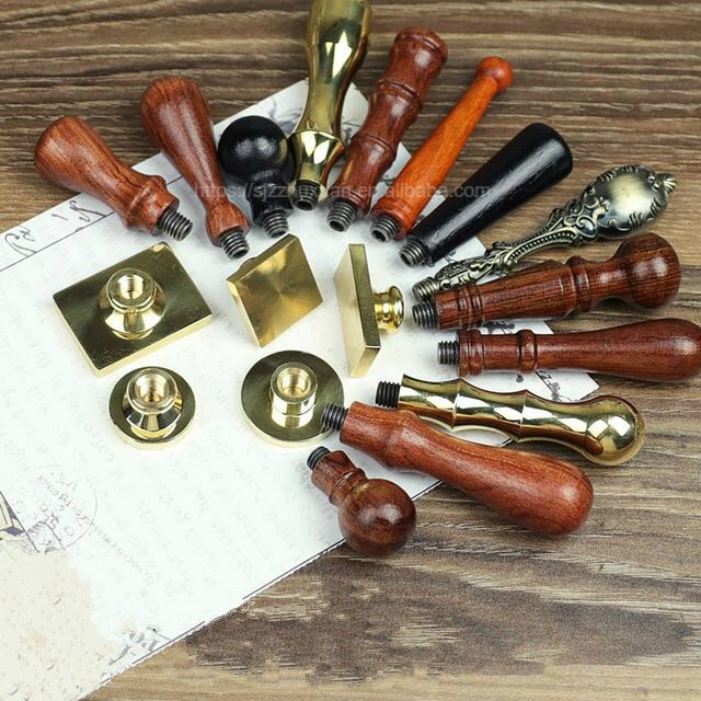 New Product Retro Customized Brass Wax Seal Stamps For Wedding Envelope Invitations