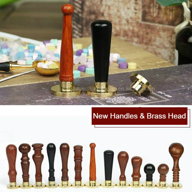 New Product Retro Customized Brass Wax Seal Stamps For Wedding Envelope Invitations