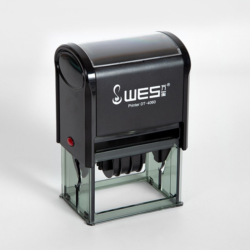 High Quality Self-Inking Roller Stamp Date Stamp for Office Use Made of Durable ABS Plastic
