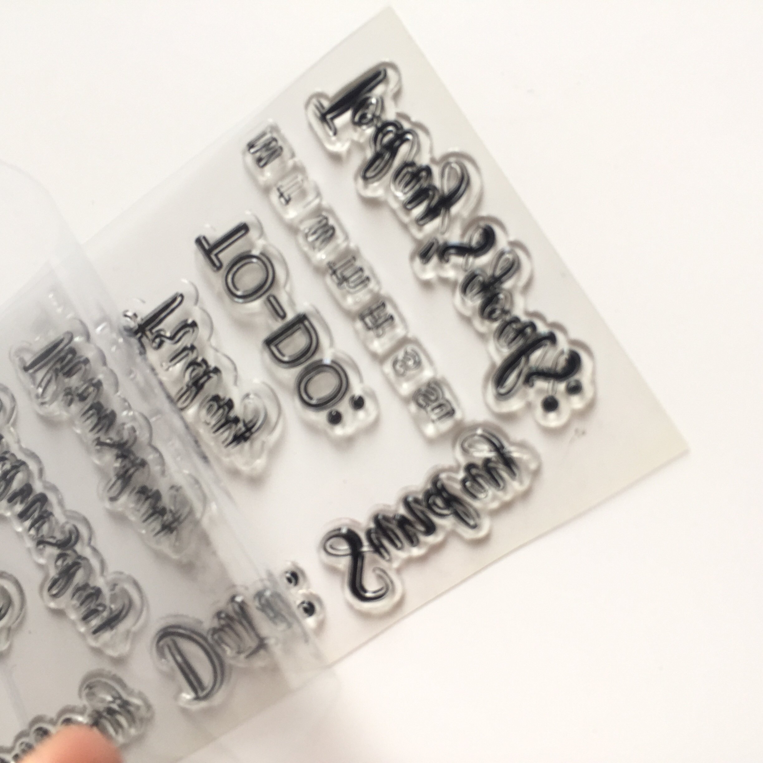 OEM custom clear stamps calendar stamps To-do list DIY calendar scrapbooking
