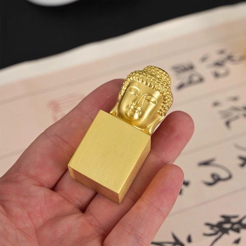 Buddha Iconic Stamp: Adjustable Size, Ideal for Stamping, Ornament, and Collection