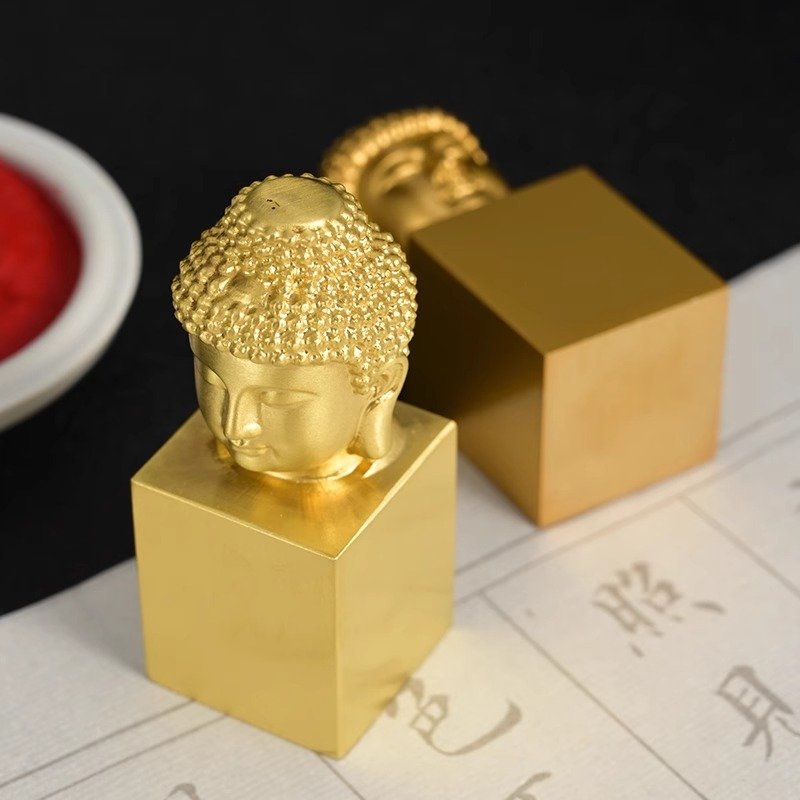 Buddha Iconic Stamp: Adjustable Size, Ideal for Stamping, Ornament, and Collection
