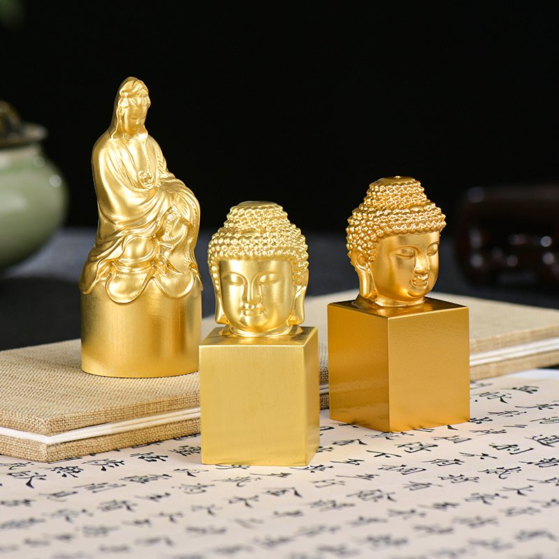 Buddha Iconic Stamp: Adjustable Size, Ideal for Stamping, Ornament, and Collection