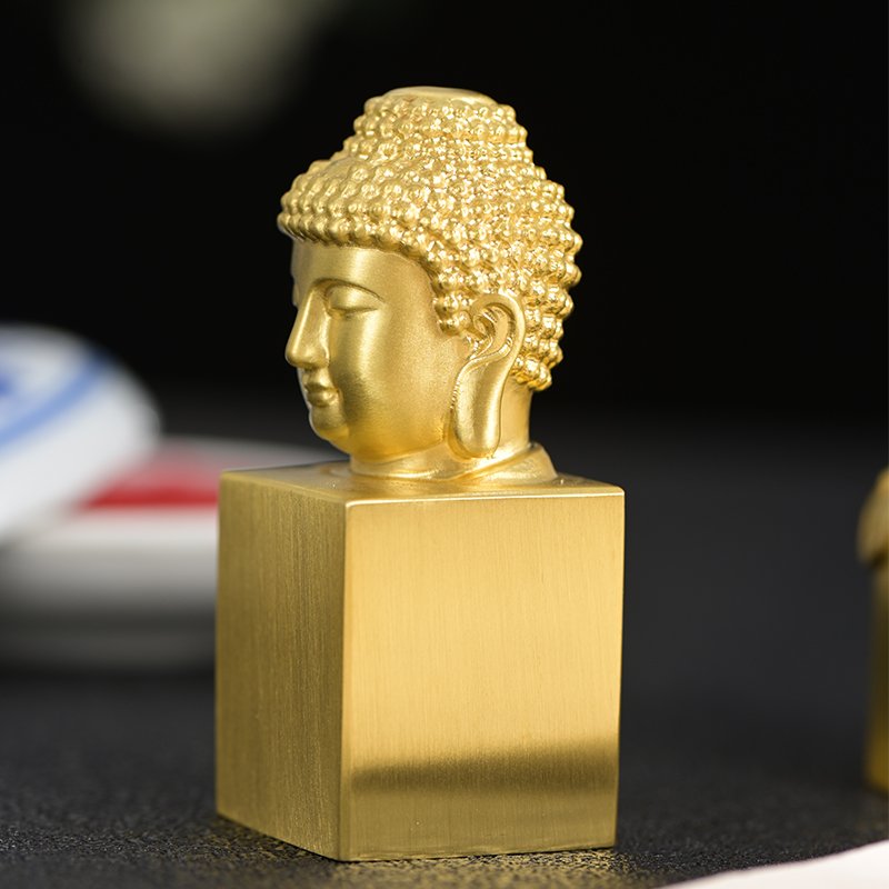 Buddha Iconic Stamp: Adjustable Size, Ideal for Stamping, Ornament, and Collection