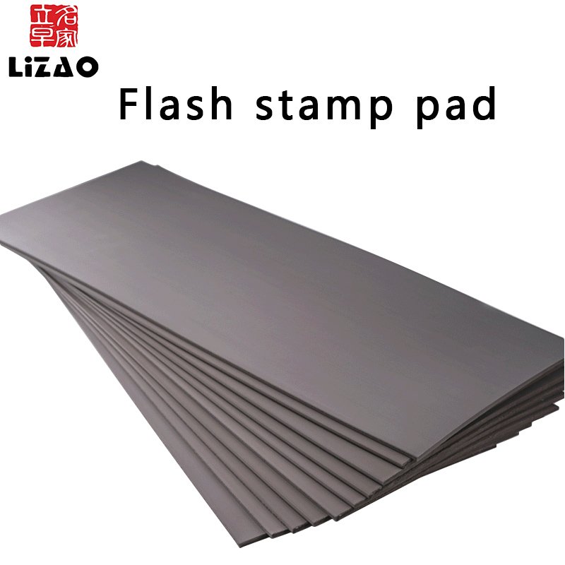 Japanese technology pre ink stamp pad 3 4 7mm thick photosensitive flash stamp ink pad sealing foam flash foam