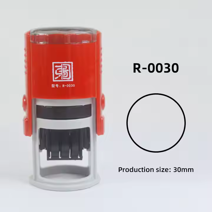 Custom Oem Stationery Office Stamp Stamp Round Self Dyeing Stamp