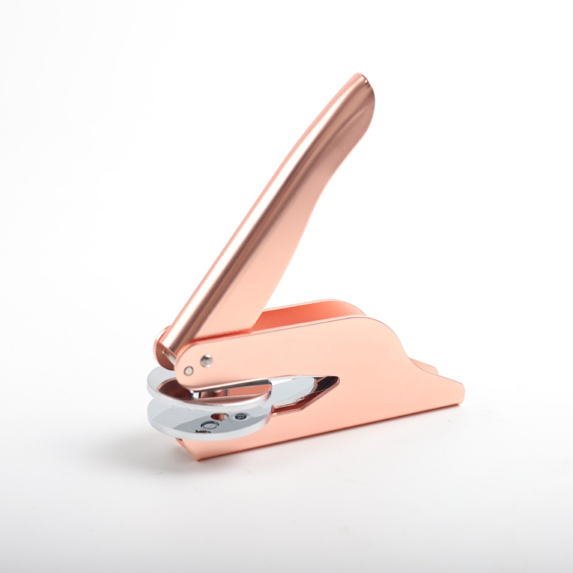 Wholesale Logo Customized Hand Embosser Stamp Library Office Portable Embossing Seal Stamp