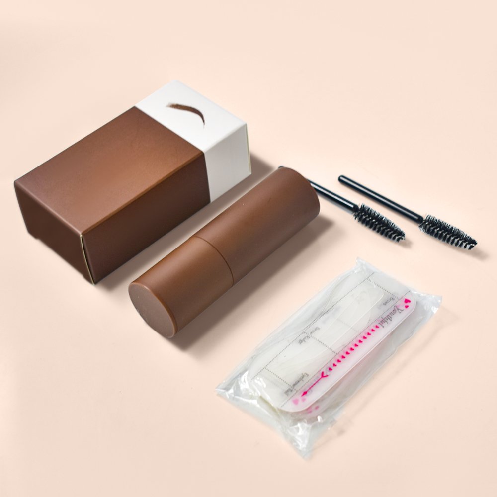 Double End Vegan Brow Powder Stencil Set Cruelty Free Eyebrow Powder Stamp Stencils Kit Private Label Eyebrow Powder