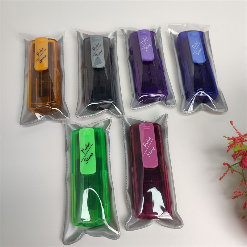 Flash Pocket Stamps Self Inking Pocket Seal Stamp Handle