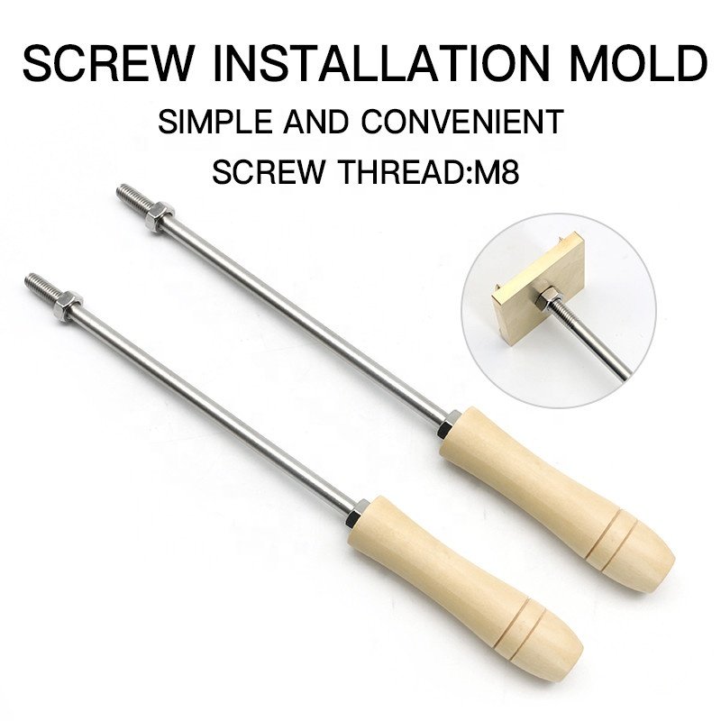 30cm Brand Stick For Burning Mold Stamp On Cake Cookie Sweets iron Brass Mold Burning Handle