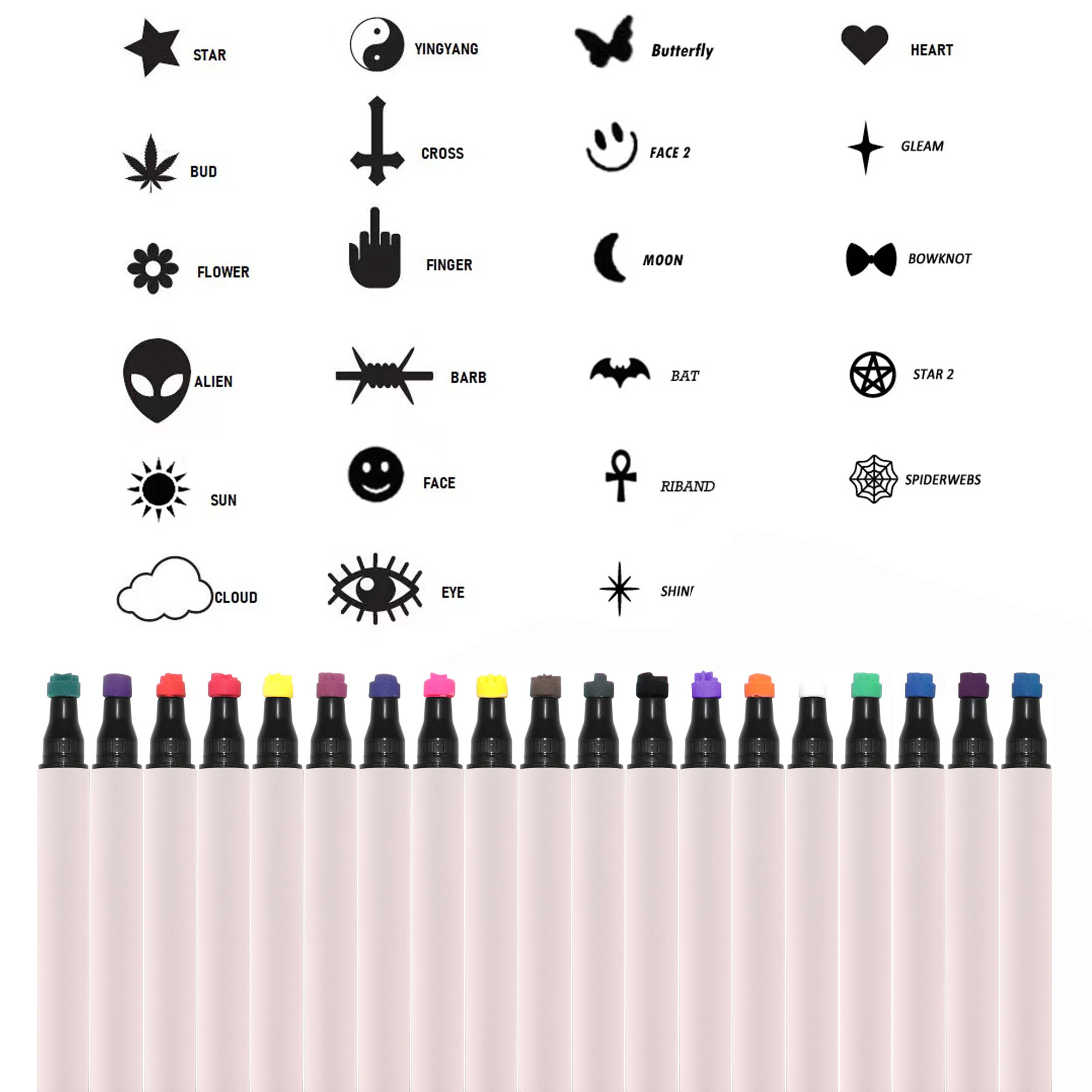 New Arrival Waterproof Long Lasting Stamp Eyeliner Double Heads Easy to Draw Eye Liner Wholesale