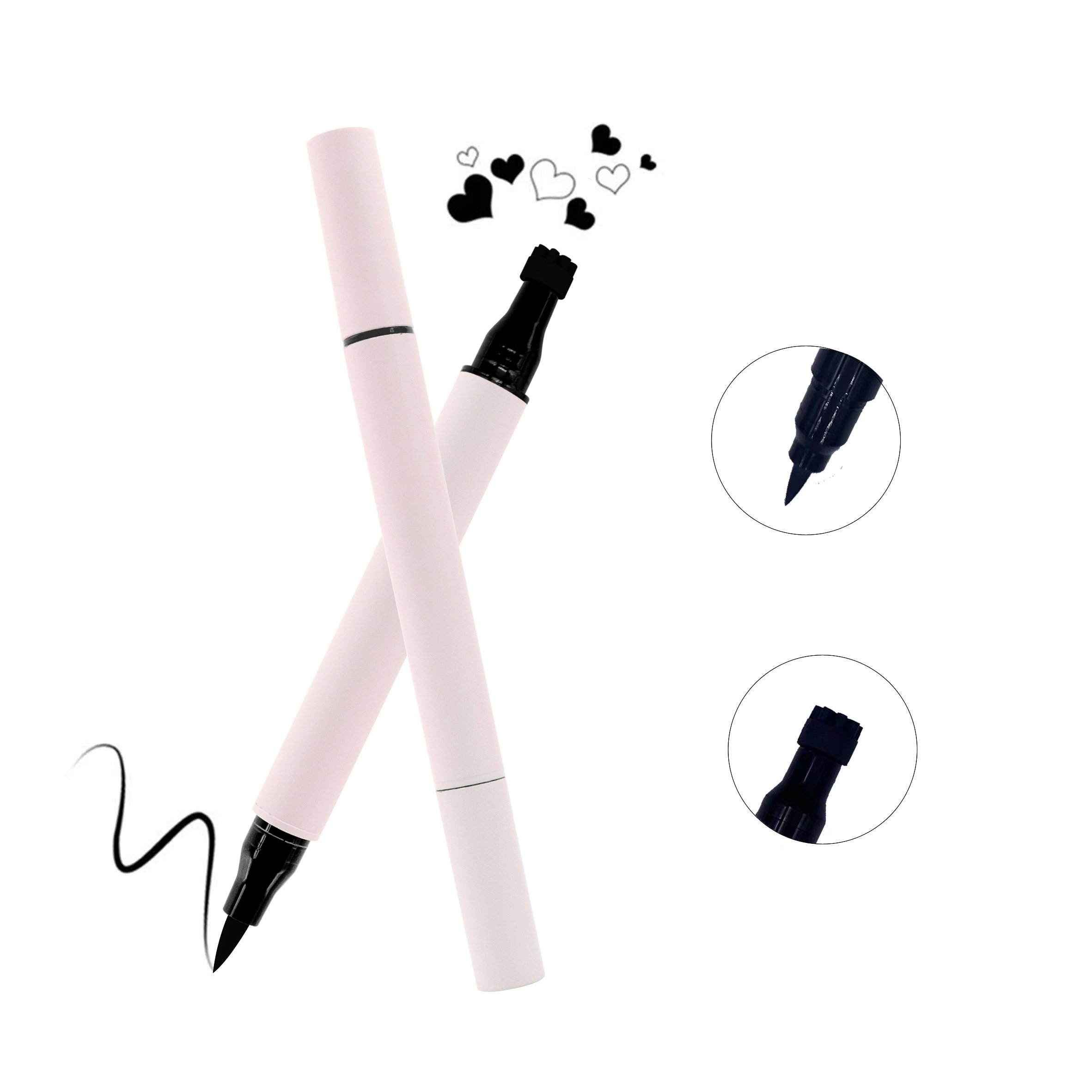 New Arrival Waterproof Long Lasting Stamp Eyeliner Double Heads Easy to Draw Eye Liner Wholesale