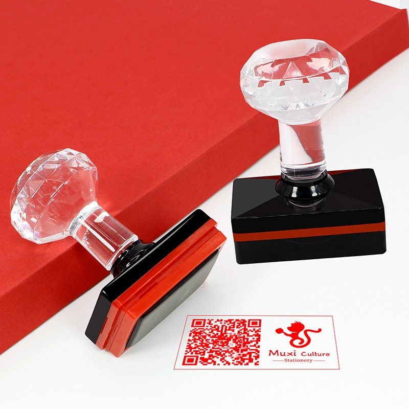Wholesale flash stamp custom logo embossing rubber office business flash stamp