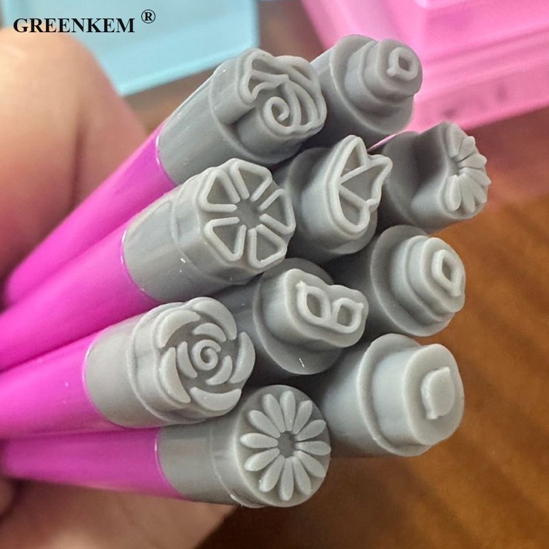 6/10/15 Pcs in 1 Set Rubber Stamper Pen Nail Art Stamp Pen Nail Graffiti Rubber Nail Art Stamp Pen