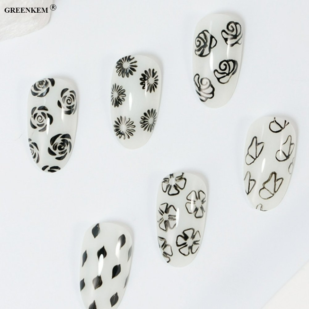 6/10/15 Pcs in 1 Set Rubber Stamper Pen Nail Art Stamp Pen Nail Graffiti Rubber Nail Art Stamp Pen